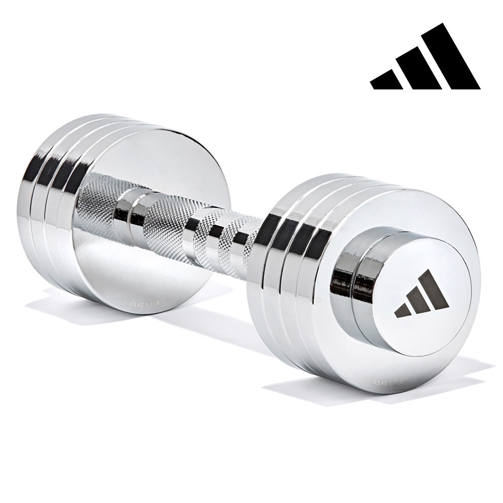 ADIDAS FITNESS 重量調節可能クロームダンベルダンベル 5kg