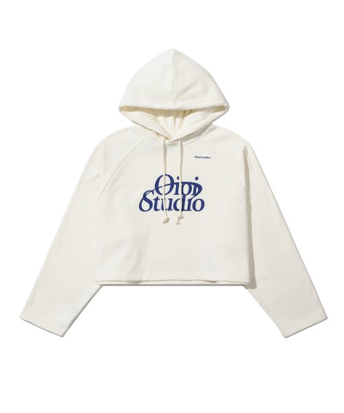 5252 オーアイオーアイ LOOP LOGO CROP HOODIE