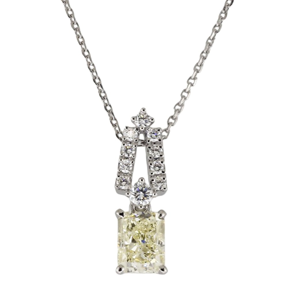 タサキ ネックレス 18金 K18ホワイトゴールド ダイヤモンド TASAKI 中古 美品ネックレス