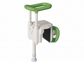 アロン化成 ユニットバス対応浴槽手すりUST-130UBショート グリーン 536-642