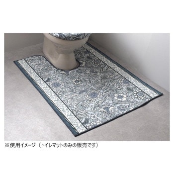 ボタニレル トイレマット（抗菌防臭 吸水速乾） 日本製 80x115cm ブルー