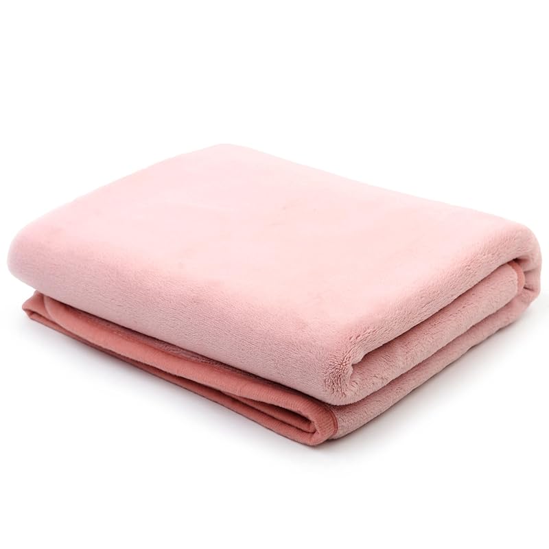 Filersong ダブル毛布 ブランケット 大判 ふわふわ マイクロファイバー 掛け毛布 タオルケット シングル フランネル 夏用 軽量 薄い ピンク(200×180 cm, 桃色) 5,756円