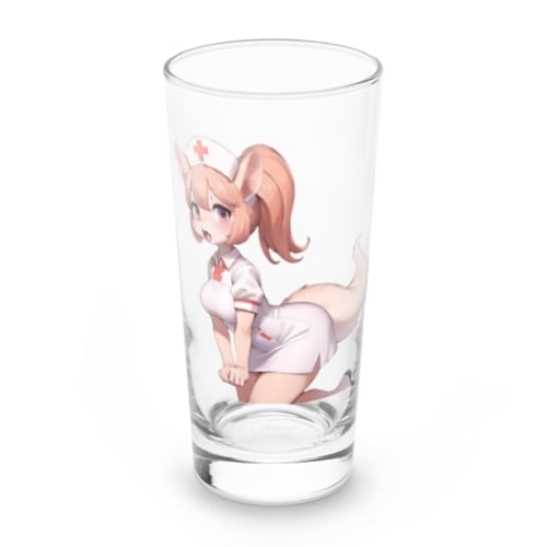 【文字入れ可能受注生産】フェネックギツネナースの女の子　イザベラ　 ロンググラス