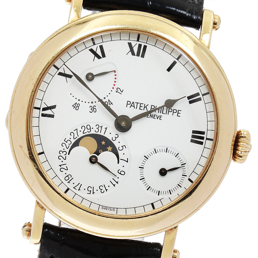 パテックフィリップ PATEK PHILIPPE 5054 プチ コンプリケーション ハンターケース ムーンフェイズ 自動巻き メンズ アーカイブ付き_832127【中古】 1,268,960円