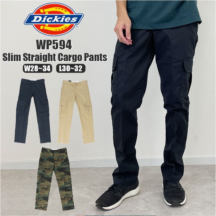 ディッキーズ Dickies パンツ WP594 通販 メンズ カーゴパンツ ワークパンツ おしゃれ ブランド デッキーズ 大きいサイズ スリム ズボン 作業着 作業服 ワークウェア カジュアル 紳士