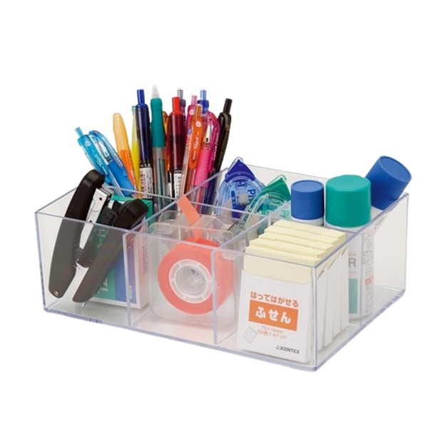 （まとめ）蝶プラ デスコケース M-1 クリア 2.7L [x3セット]