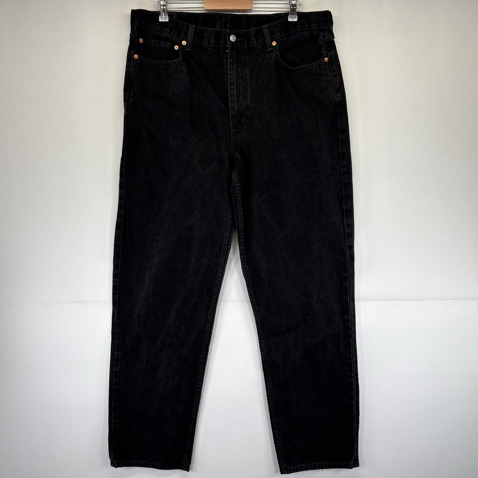 古着 デニムパンツ 550 テーパード 5ポケット ジーンズ ジーパン 大きいサイズ w40 L36 ブラック メンズ