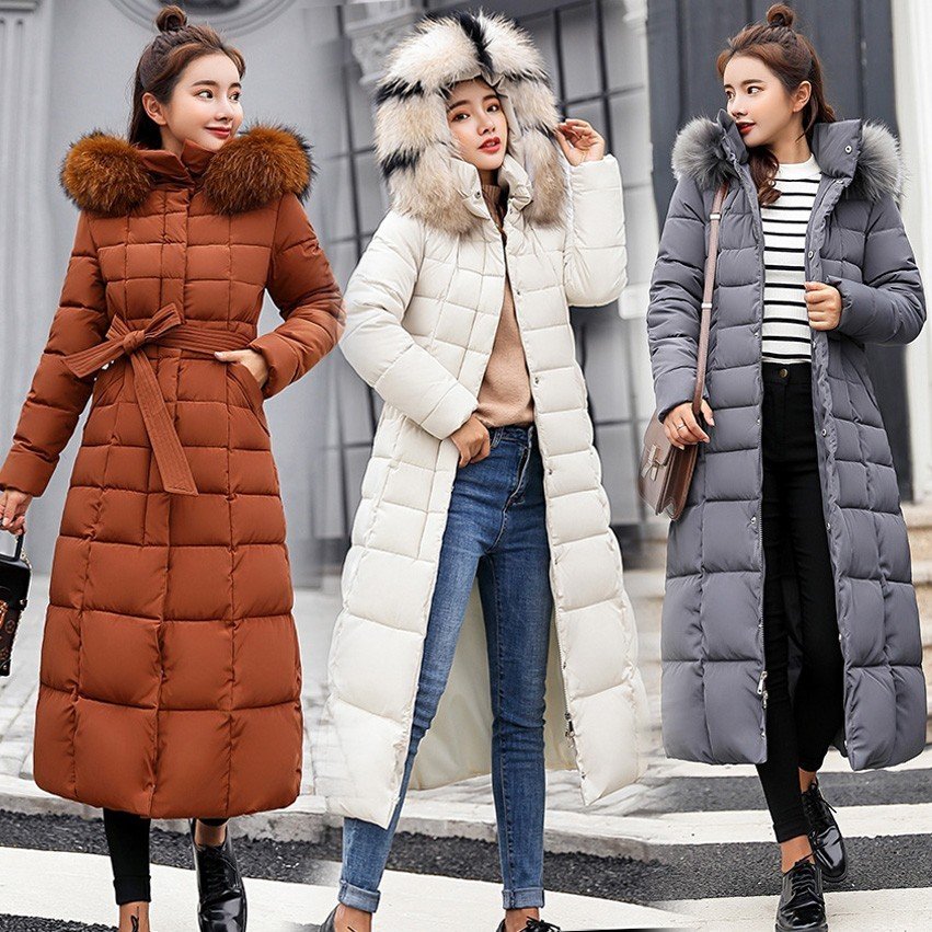 中綿ダウンジャケット レディース 中綿ダウンコート ロング丈 冬用 大きいサイズ 配色ファー付フード 中綿ダウンコート 暖かい 防風防寒着 厚手 オシャレ 6色