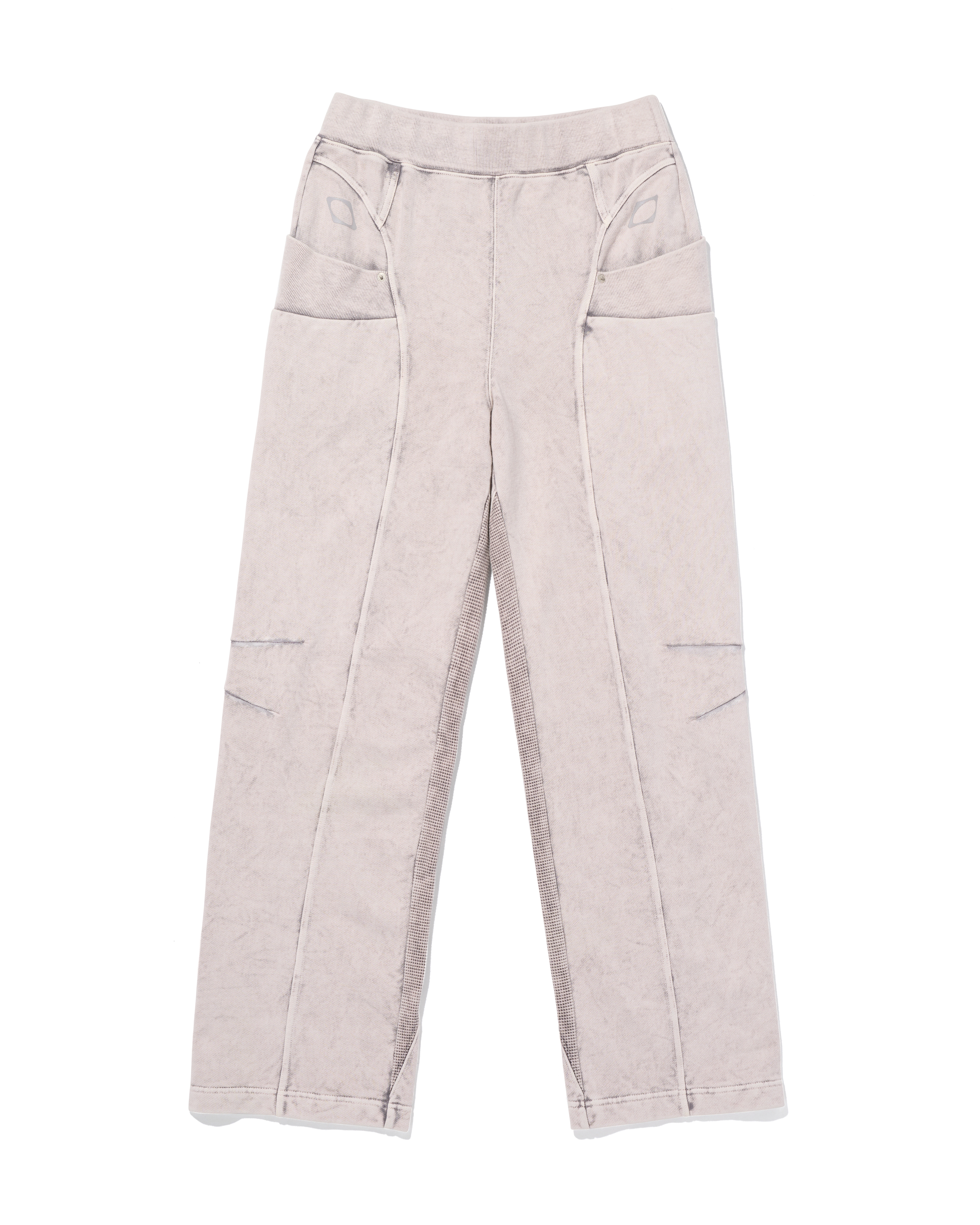 【MISCHIEF】 CUT OFF SWEAT PANTS : BLEACHED PINK GREY