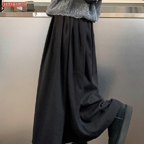 [メガ割りSALE]起毛イージータックフレアスカート