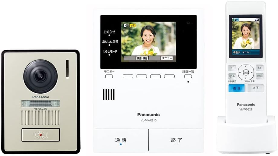 どこでもドアホン VL-SWE310KLA ワイヤレスモニター付 テレビドアホン 電源コード式 3.5型液晶　インターホン　VLSWE310KLA 24,500円