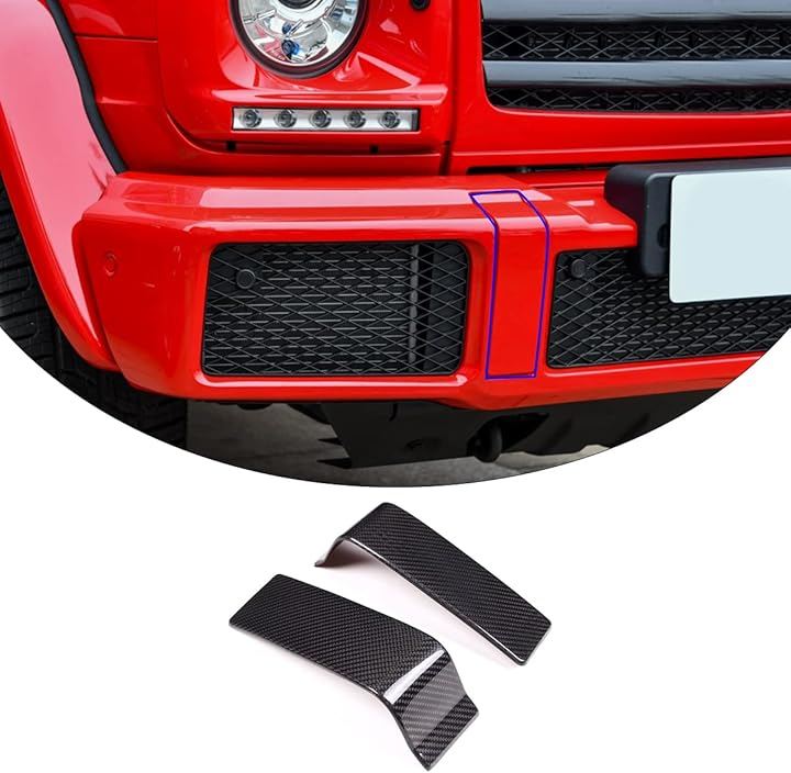 メルセデス・ベンツ Gクラス W463 G350 G400 G500 G55 G63 G65 G800 2004-2018に対応 車 フロントバンパーグリル装飾カバー