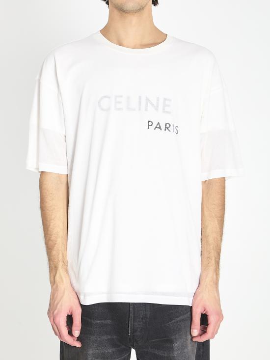 CELINE Men T-Shirts RX0DT0F17 WHITE
