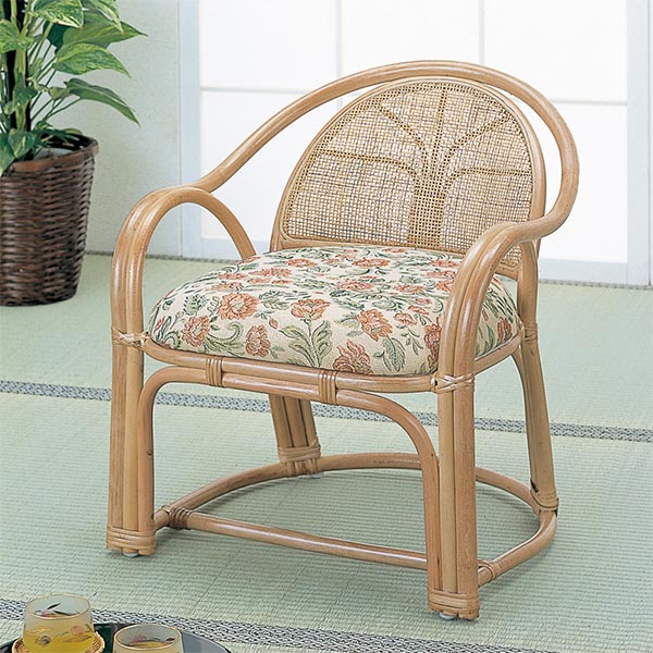 アームチェア ラタン 椅子 籐家具 座面高36cm 12,585円