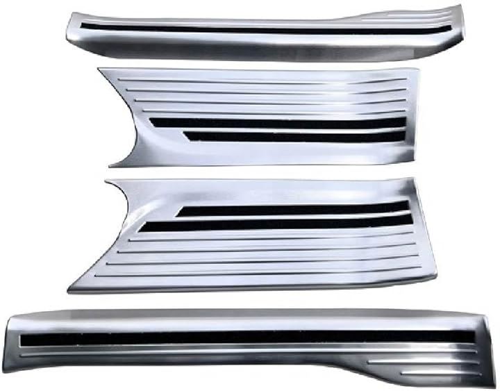 ホンダ N-BOX N-BOXカスタム JF5 JF6 専用設計 内側 スカッフプレート フロント/リア ステンレス製 サイドステップ 簡単取り付け インパネ(シルバーヘアライン)