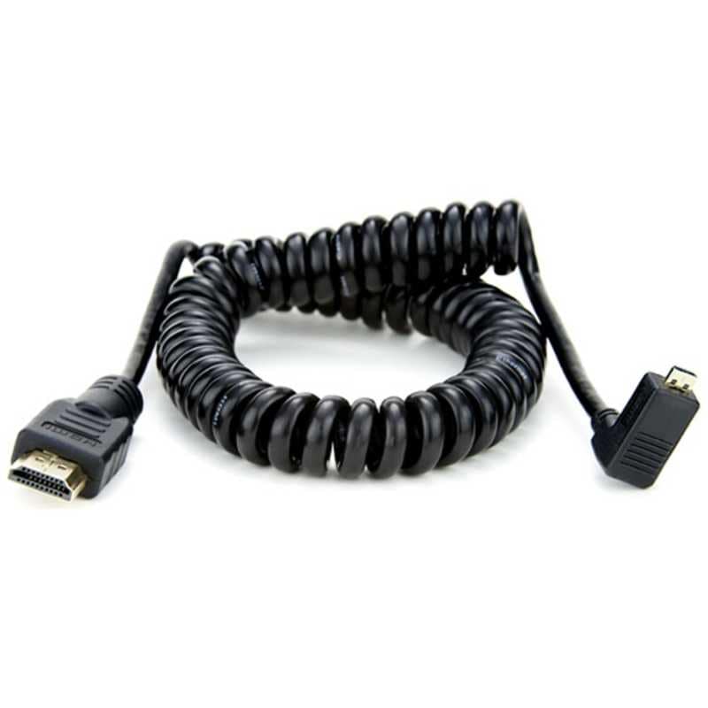 アトモス　1 X Coiled RightAngle Micro to Full HDMIケーブル　ATOMCAB012
