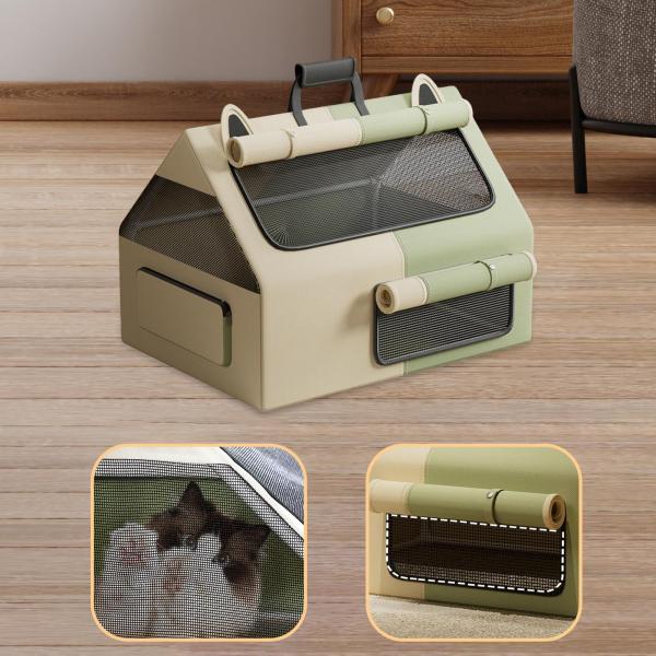 猫用ベビーサークル 出産テント 広々としたギフト用品 ハウス エンクロージャー ポータブルハウスデザイン 屋内 プロ仕様の出産室