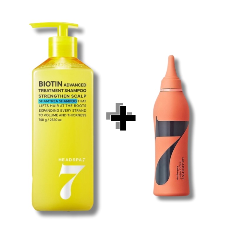 ビオチン 毛根強化シャムツリーシャンプー 740g + GIFT アンチエイジングヘアトリートメント 215ml