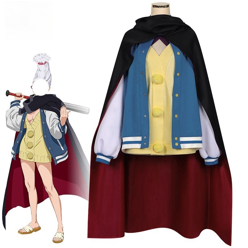 Monenjoy ダンダダン　綾瀬 星子　綾瀬 桃　ジャケット　霊媒師　イヤリング＋マント　日常服　たかくら けん　オカルン　イベント　仮装　コスチューム　イベント　舞台衣装　エセ霊媒師