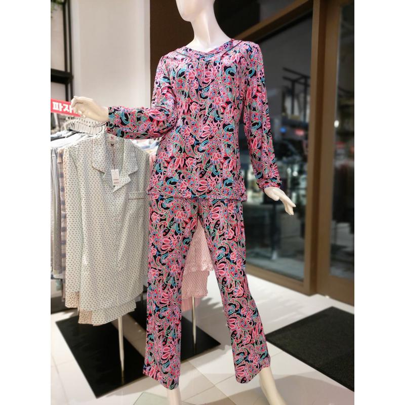 [釜山店] []モーダルペイズリー捺染室内着セット(WPA358WSWPA358WP VI)