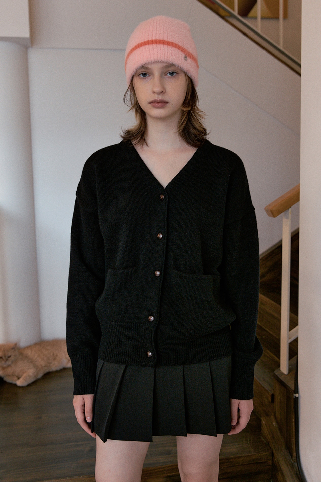 【SINOON】 WOOL CLASSIC CARDIGAN : 4COLOR