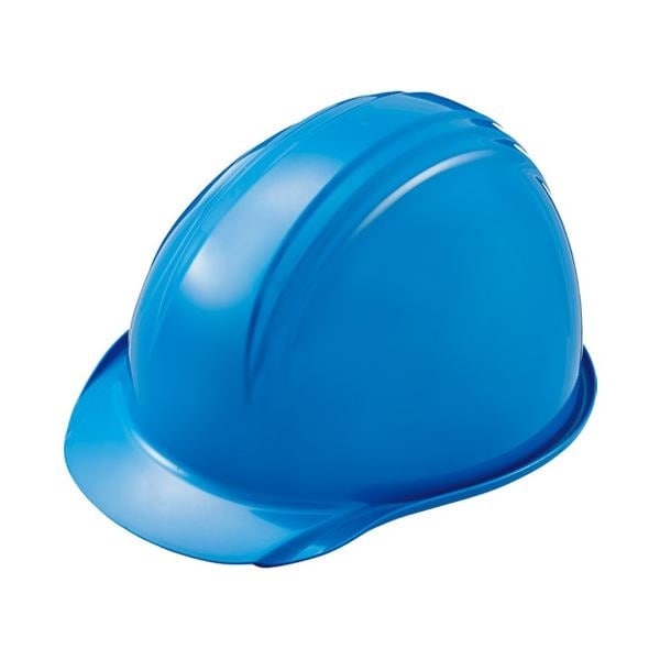 （まとめ）加賀産業 ヘルメット つば（雨溝）付 スカイブルー[x2セット]