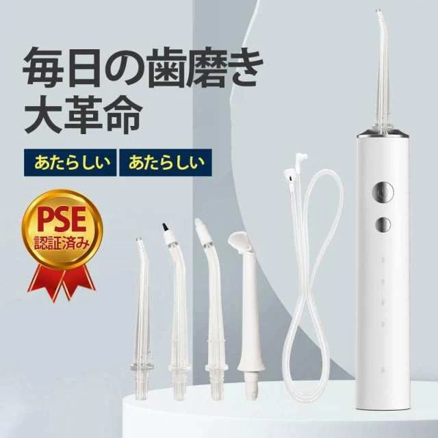 口腔洗浄器 歯間洗浄機 口内洗浄機 ジェットウォッシャー 電動 充電式 オーラルケア タンクレス 歯磨き コンパクト プレゼント PSE認証済み
