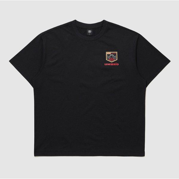 フットボールムードフレッシュ半袖Tシャツ B1 UR121CRS12 BLK0 OBE0 WHT0