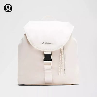 Lululemonドローストリング バケツバック　リュックサック Qoo10] ルルレモン ドローストリング バケツバックパック ヨ