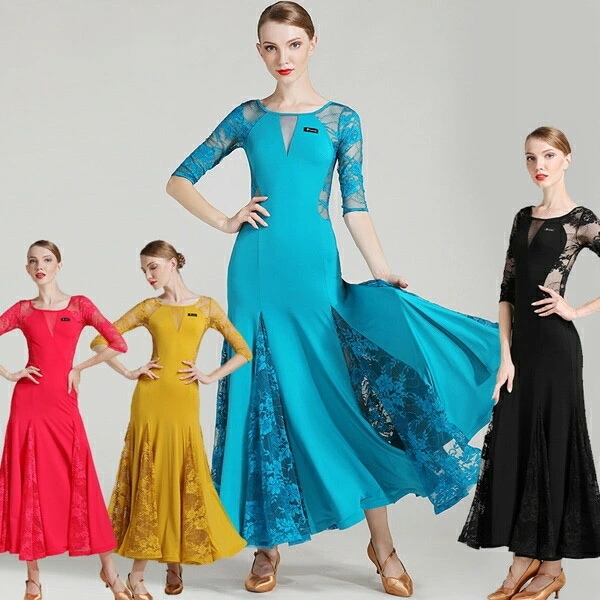 ラストチャンス練習着 半袖社交ダンス ドレス ワンピース 大きい裾 モダン ダンス 衣装 ダンス衣装 ワンピース タンゴ 衣装 ドレス 社交ダンス ワルツダンス 衣装 モダンドレス 社交ダンス衣装 黒