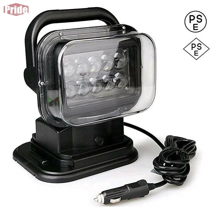 本日の新製品 品質良い 車外灯 LEDサーチライト 50W 作業灯 ワークライト 6000K 4750LM リモコン付き 遠隔操作 防水IP65 360度回転 角度調整 船舶照明360度回転 角度調整