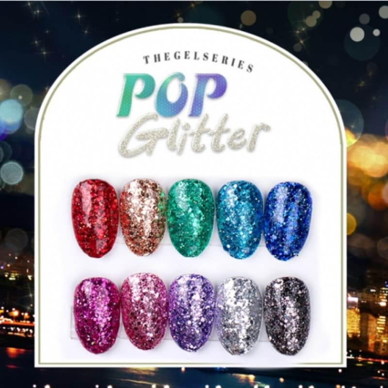 THE GEL / POP GLITTER NAIL 10set / ネイル / グリッター