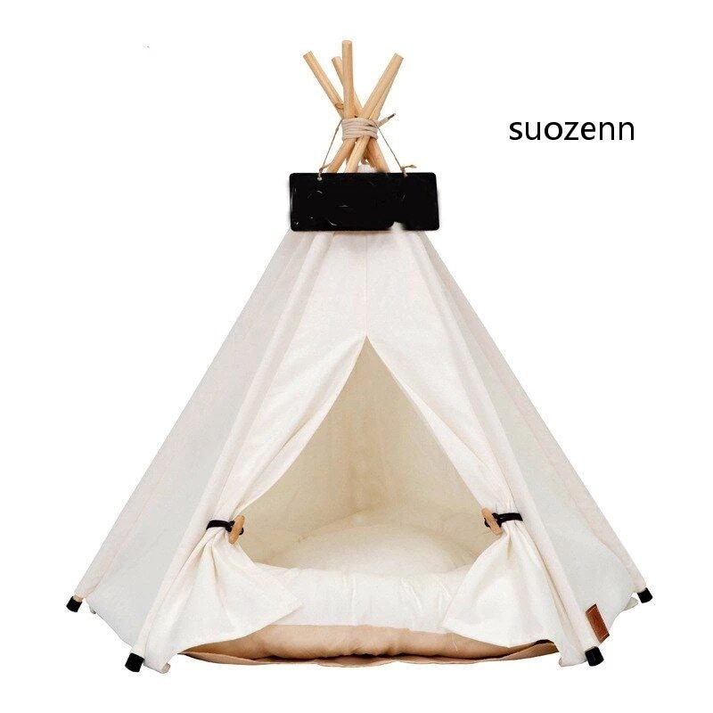 真っ白な猫の犬小屋犬小屋ペットテントテント中小型犬の折りたたみ式プレイハウス