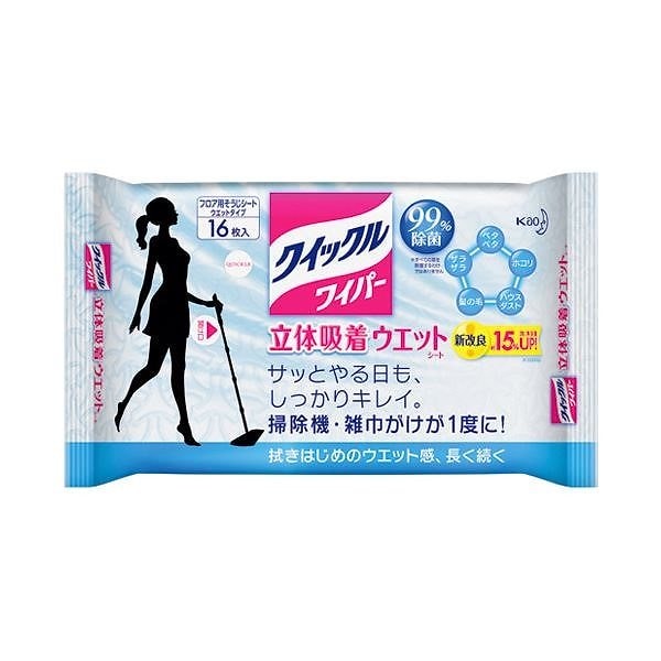クイックルワイパ立体吸着ウェット16枚*20P