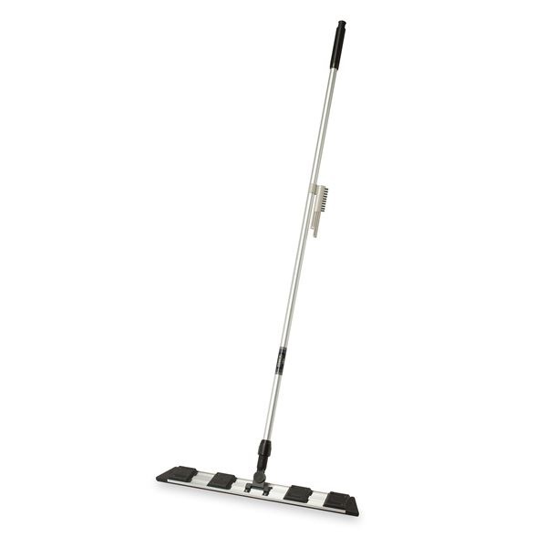 ライトモップII/掃除用品 本体のみ 幅60cm 全長：150.6cm プッシュタイプ ブラシ付き 頭柄：アルミ 業務用 施設 店舗