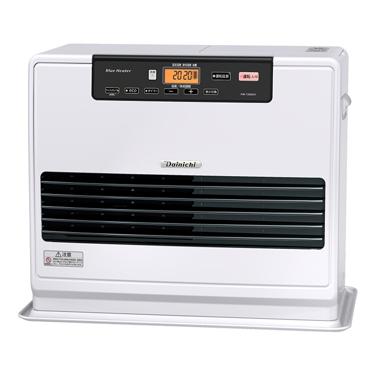 【取り寄せ商品・ご注文後キャンセル不可】DAINICHI ダイニチ 石油ファンヒーター NDXタイプ FW-72NDX1-W 木造19畳/コンクリート25畳 ムーンホワイト