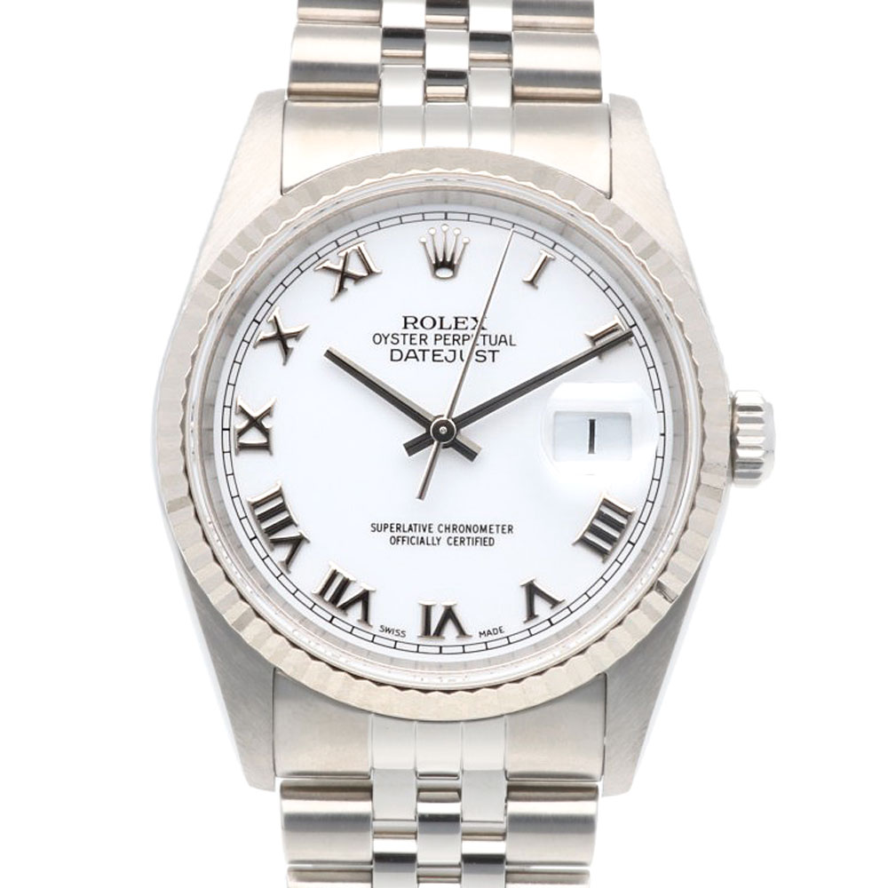 ロレックス デイトジャスト オイスターパーペチュアル 腕時計 ステンレススチール 16234 自動巻き 1年保証 ROLEX 中古 美品
