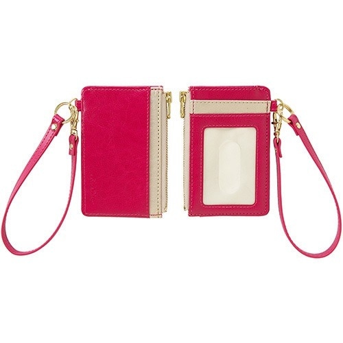 （まとめ買い）ベルポスト ファスナーポケット付きパスケース ローズ BP-5704-23 [x3]