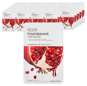 リアルネイチャー ザクロ(ざくろ)フェイスマスク 1枚入 × 20枚セット