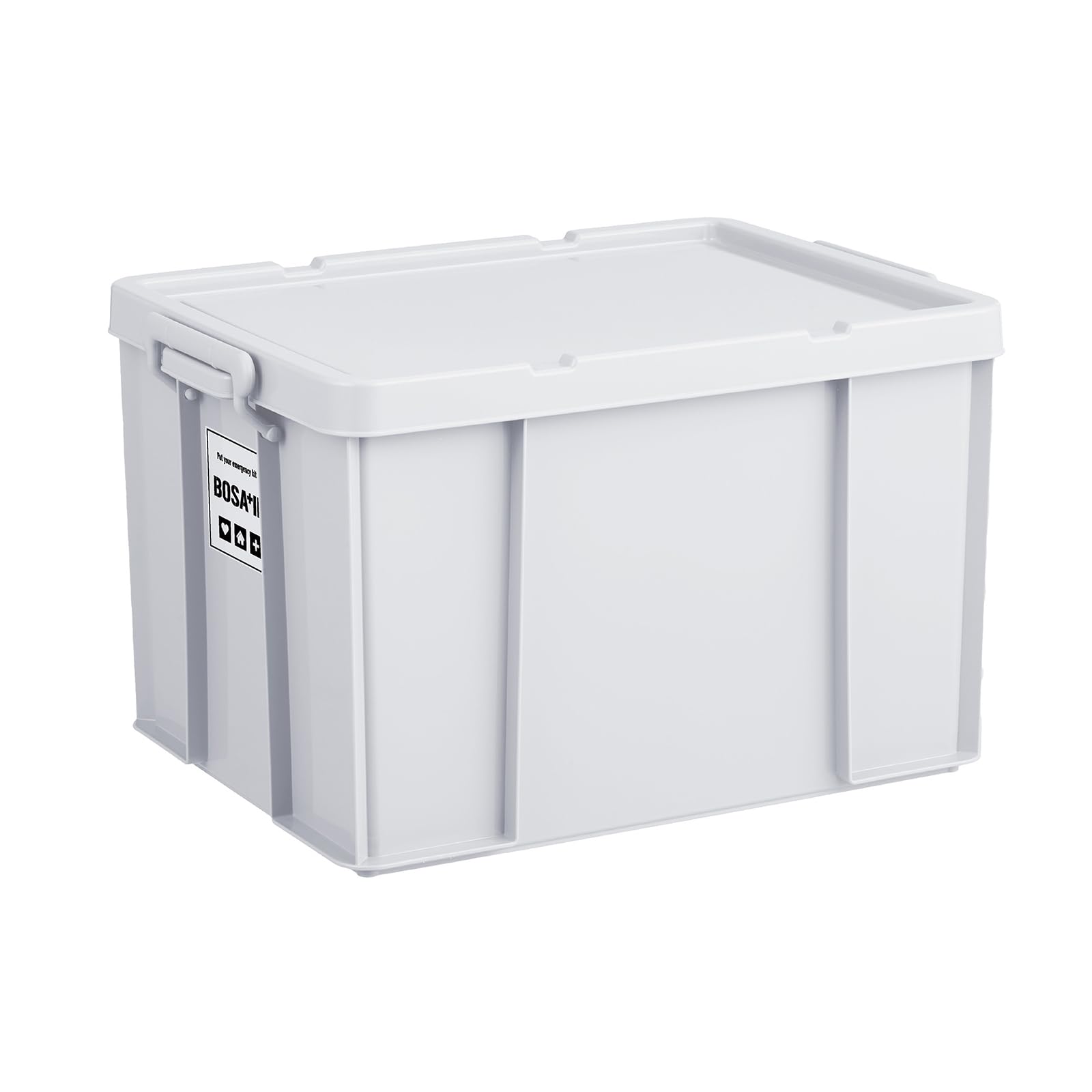 全国送料無料 天馬 日常に馴染む頑丈な防災用品収納ボックス BOSA＋IN 積み重ねボックス 53 暗闇でも場所がわかる収納ケース 防災キット 備蓄 非常食収納 日本製【サイズ 幅39×奥行53×高さ