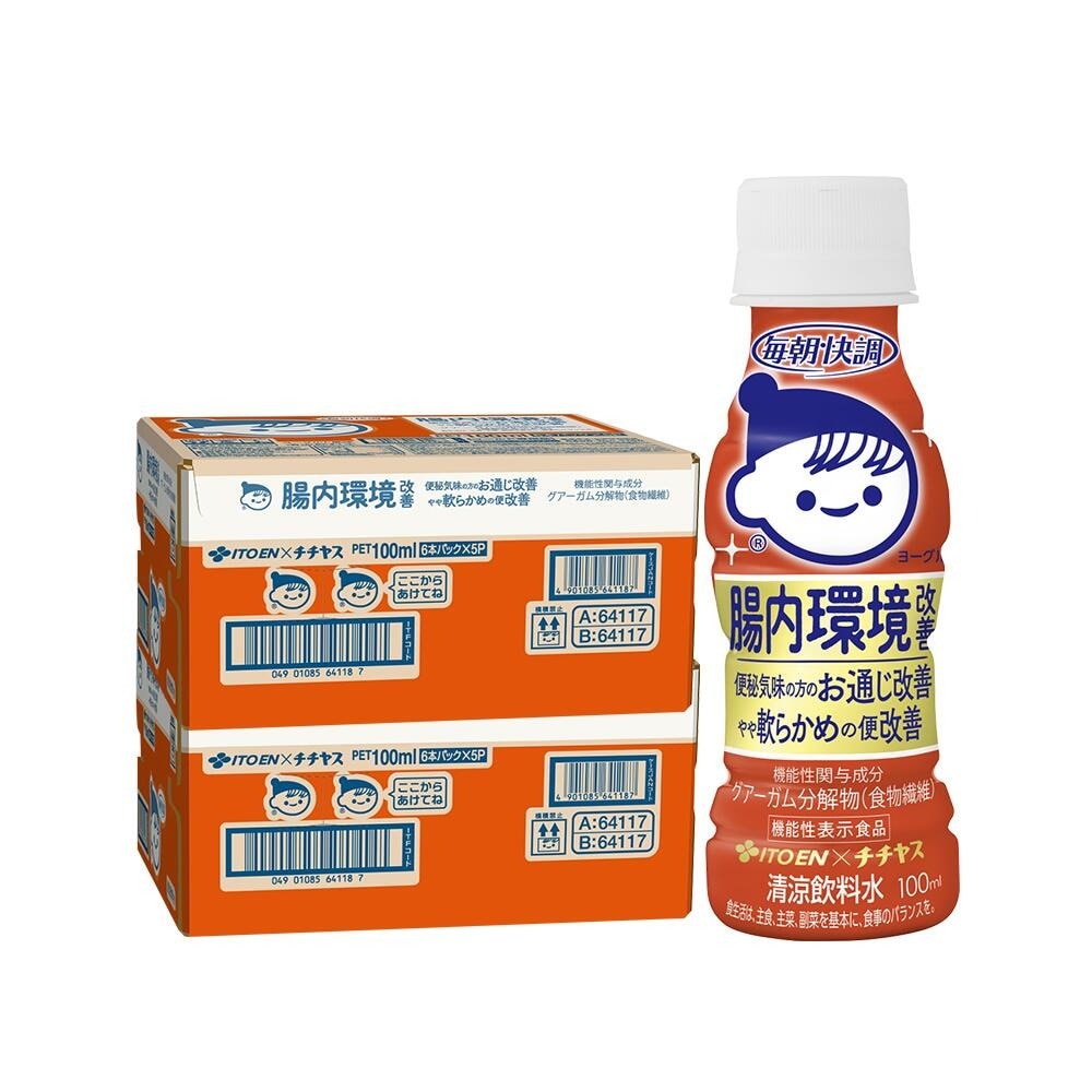 【送料無料】伊藤園 チチヤス 毎朝快調 腸内環境改善 ヨーグルト風味 100ml×2ケース/60本