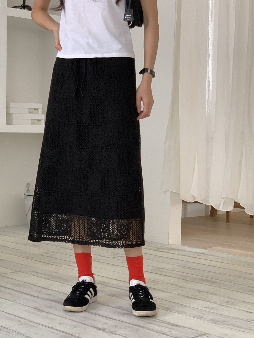 レースロングスカート