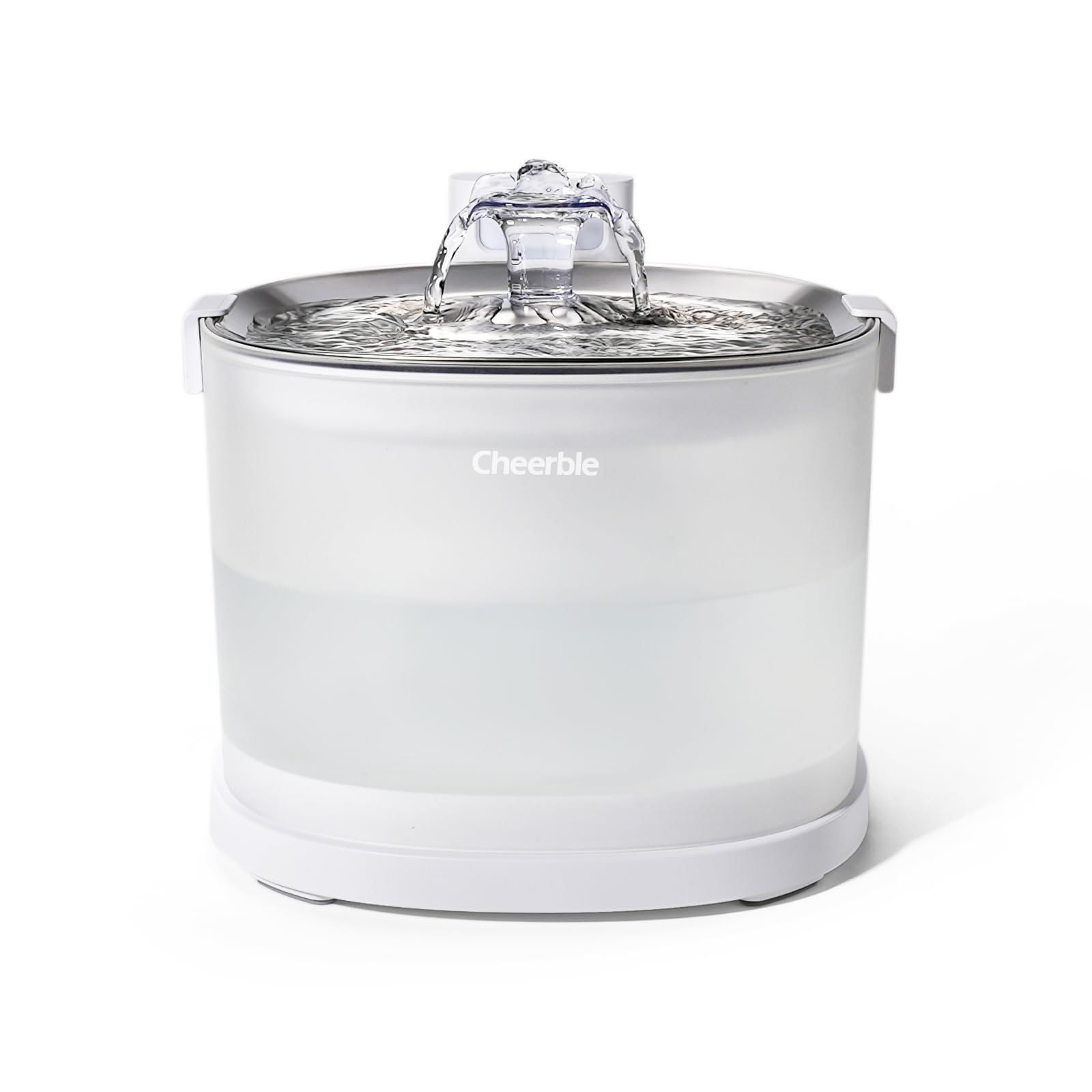 Cheerble 猫自動給水器 水飲み器 ポンプレス磁力給水 コードレス 100%漏電なし スマートセンサー感知 楽々洗浄 組み立て簡単 2つの給水モード 大容量2L 静音 フィルター付き (E1+)