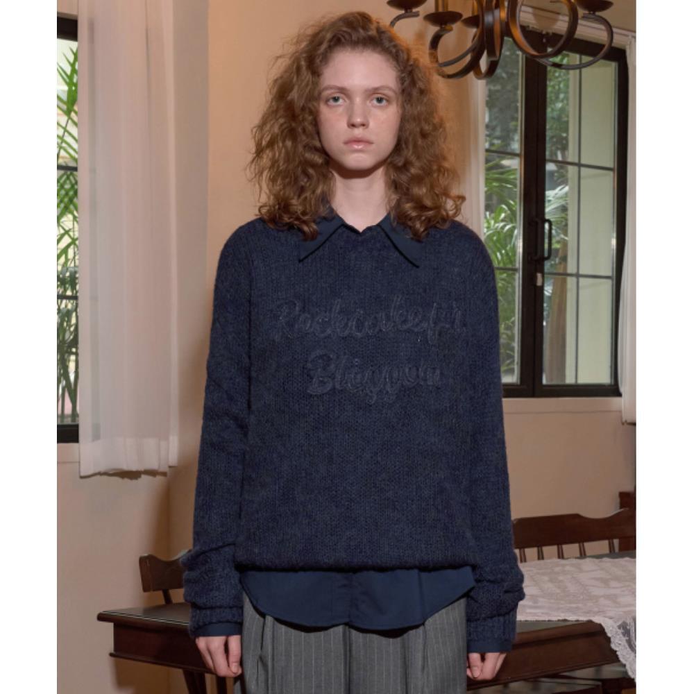 ROCKCAKE Seethrough Long Sleeve Knit Blue RC24KN02000 9,511円