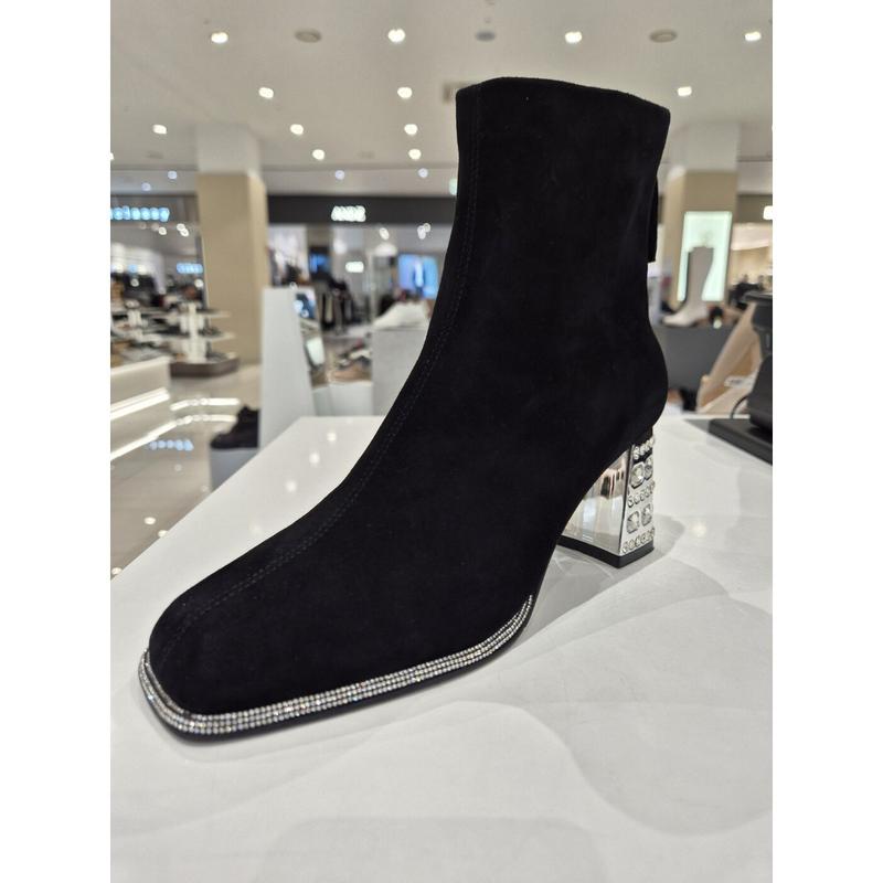 女性スエードアンクルブーツ(7cm) 112546025