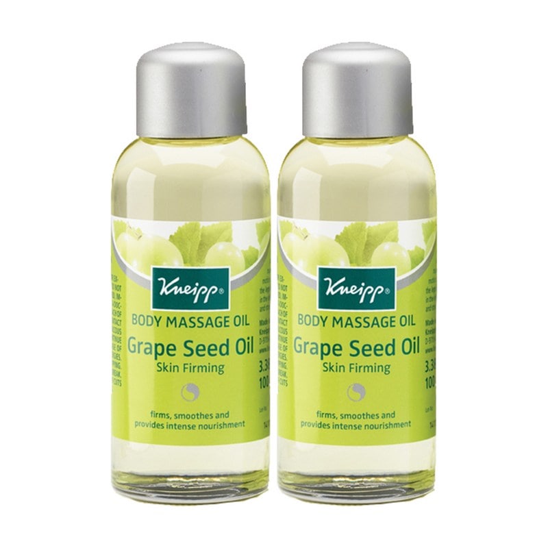 クナイプ スキンファーミンググレープ シードボディマッサージオイル 100ml 2個