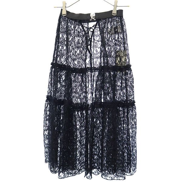 未使用 ティアードレース ドッキング ショートパンツ F ブラック SWFP192114 レディース