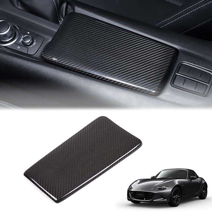 新型 マツダ ロードスター RF ND系 2016～2024に適用 アームレストカバー アームレストパネル 肘掛け コンソール コンソールボックス 保護カバー(ブラック)