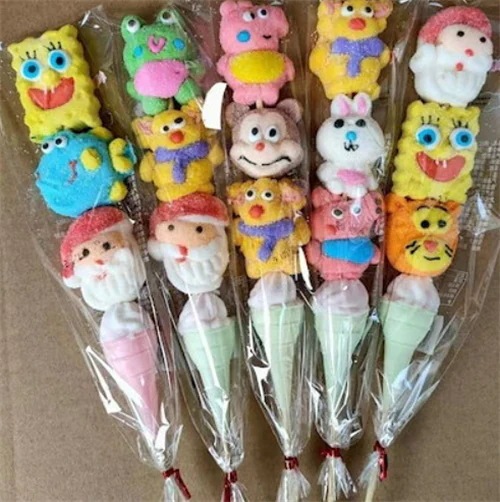 かわいいひょうたん型グミキャンディ漫画バルク綿串 誕生日プレゼント