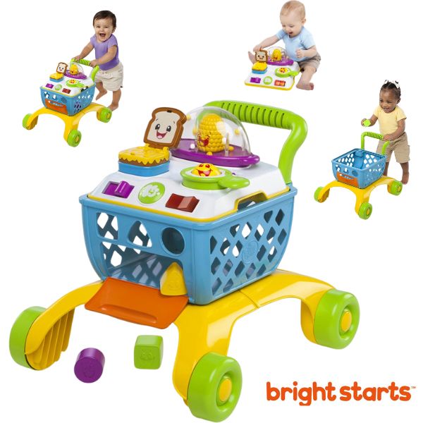 キッズツー 手押し車 赤ちゃん カート カタカタ おもちゃ おままごと ショッピングカート クッキング 音楽 ライト 6ヵ月～「4 in 1 クッキング＆ショッピングカート・ておしぐるま」Kids